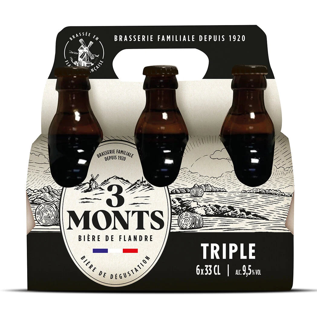 PACK DE 3 MONTS TRIPLE ALC 9.5 VOL  DE 3X33CL
