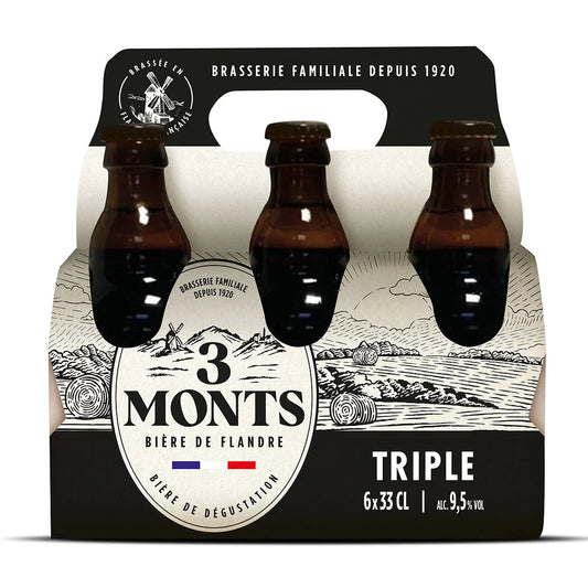 PACK DE 3 MONTS TRIPLE ALC 9.5 VOL  DE 3X33CL