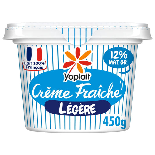 Crème fraîche Yoplait Légère -12% matière grasse 450g