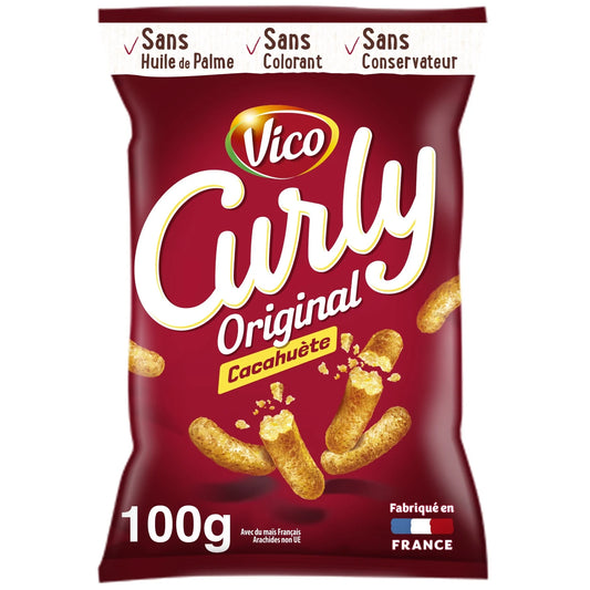 VICO CURLY ORIGINAL CACAHUETTE DE 100GR