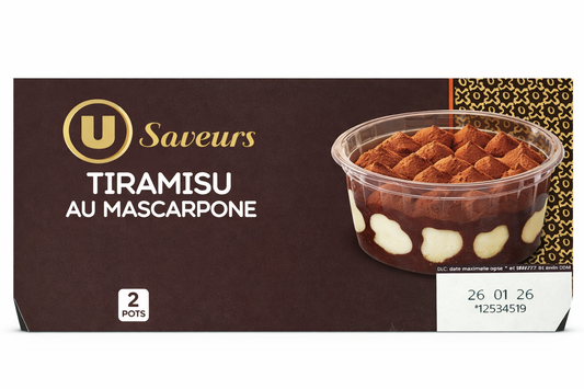 SAVEURS TIRAMISU AU MASCARPONE DE 180GR