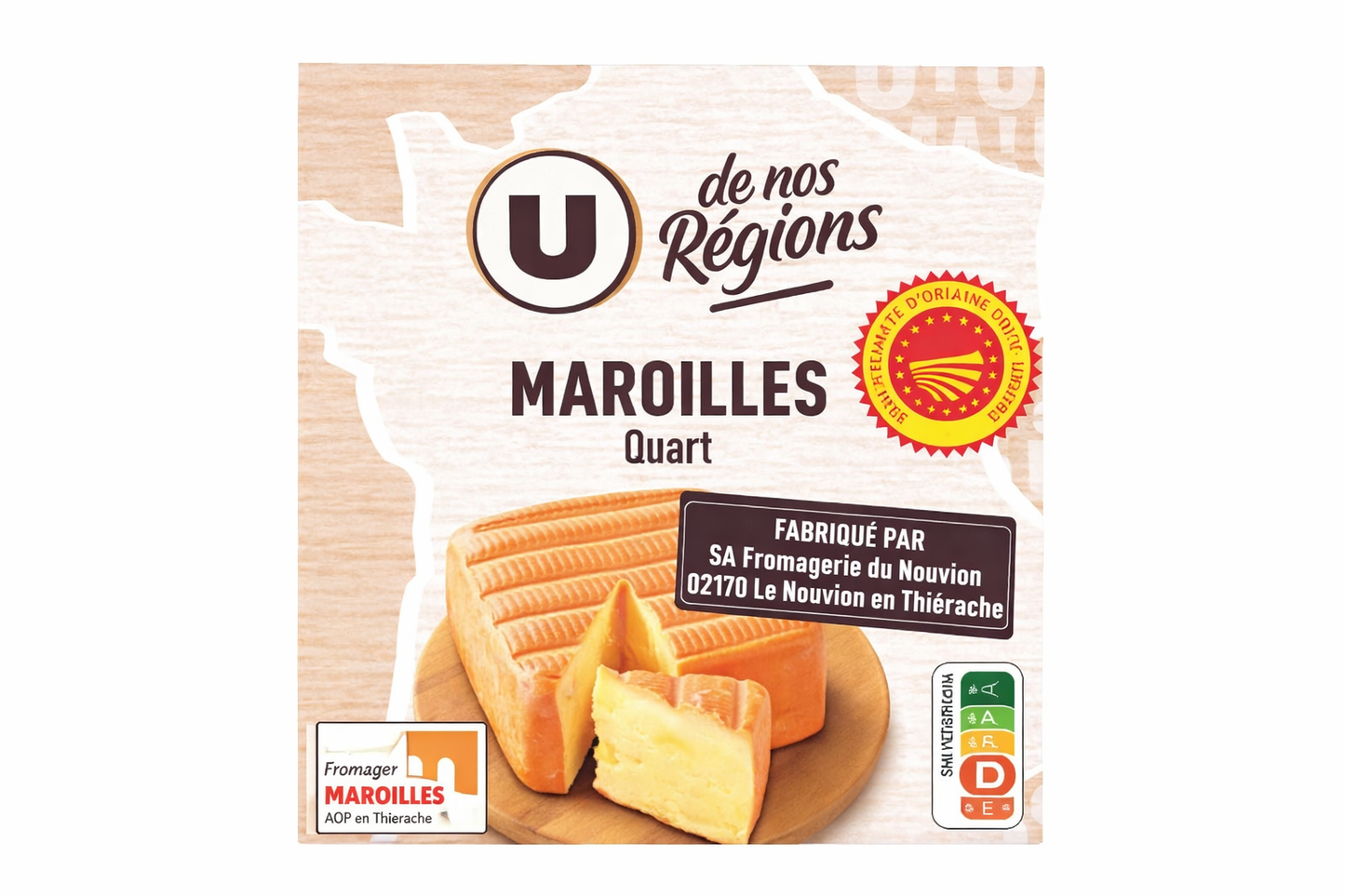U DE NOS REGIONS MAROILLES QUART DE 200 GR