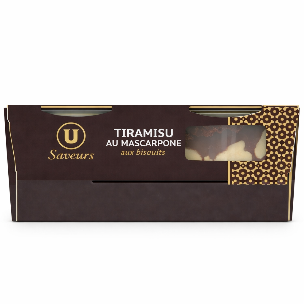 SAVEURS TIRAMISU AU MASCARPONE AUX SPECULOOS DE 2X100GR