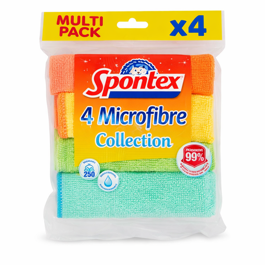SPONTEX 4 MICROFIBRE COLLECTION  X4