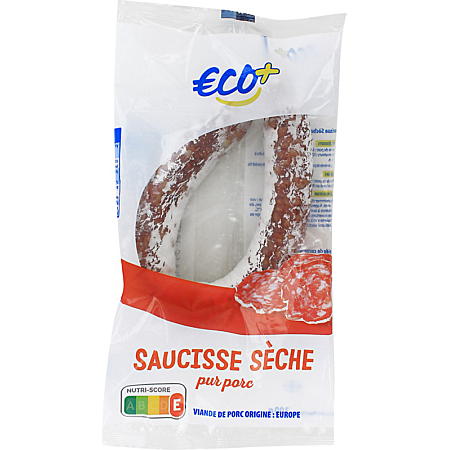 SAUCISSE SECHE PUR PORC DE 300 GR