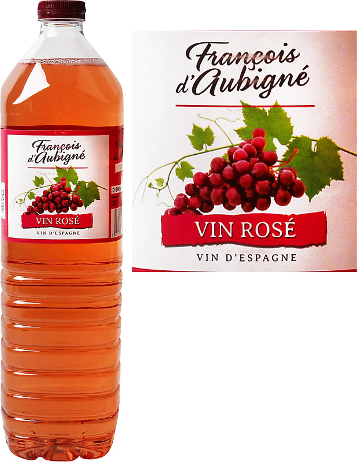 FRANCOIS D AUBIGNE VIN ROSE VIN D ESPAGNE DE 1.5L