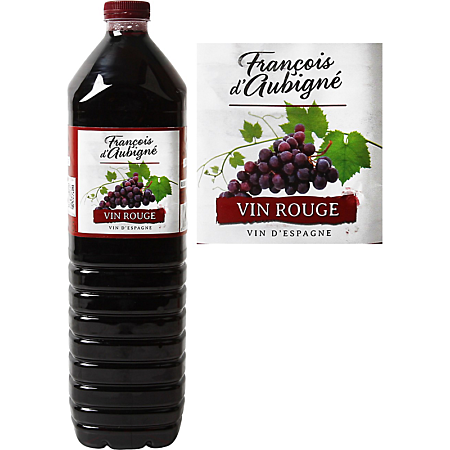 FRANCOIS D AUBIGNE VIN ROUGE VIN D ESPAGNE DE 1.5L