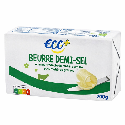 ECO + BEURRE DEMI SEL DE 200 GR