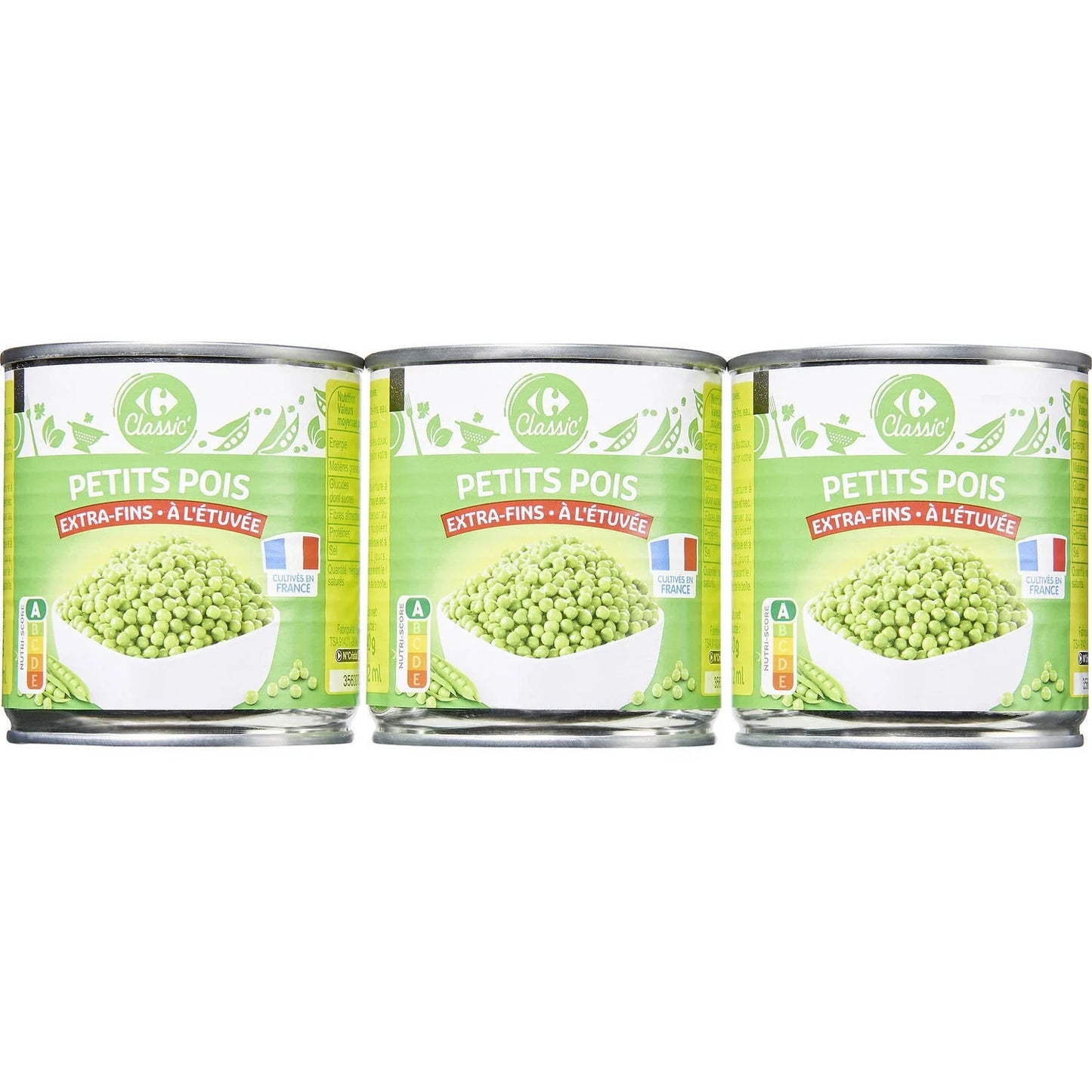 PETITS POIS EXTRA FINS DE 3X200GR