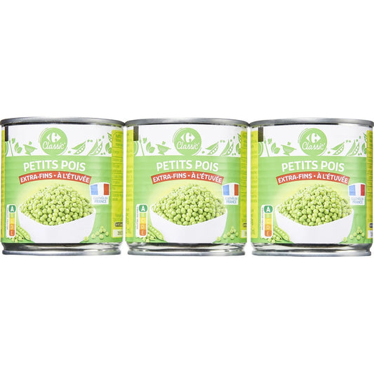 PETITS POIS EXTRA FINS DE 3X200GR
