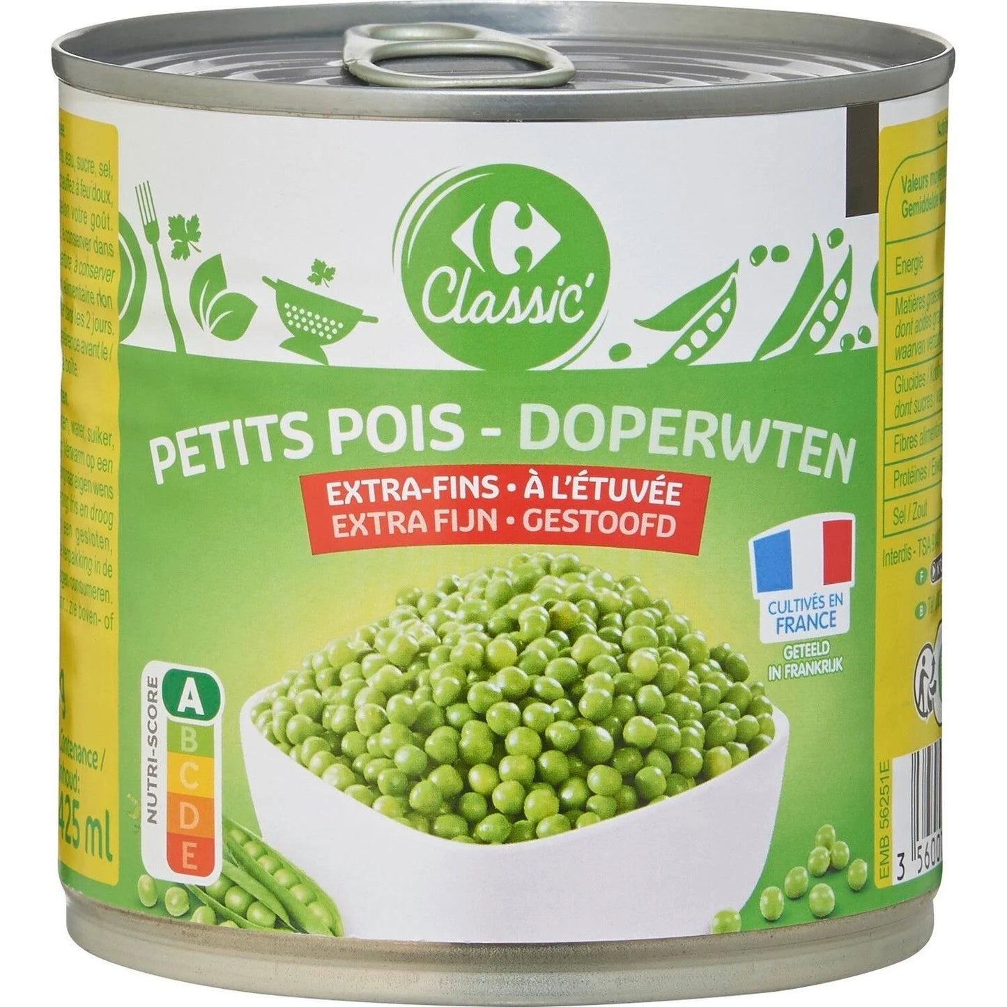 PETITS POIS EXTRA FINS DE 400GR