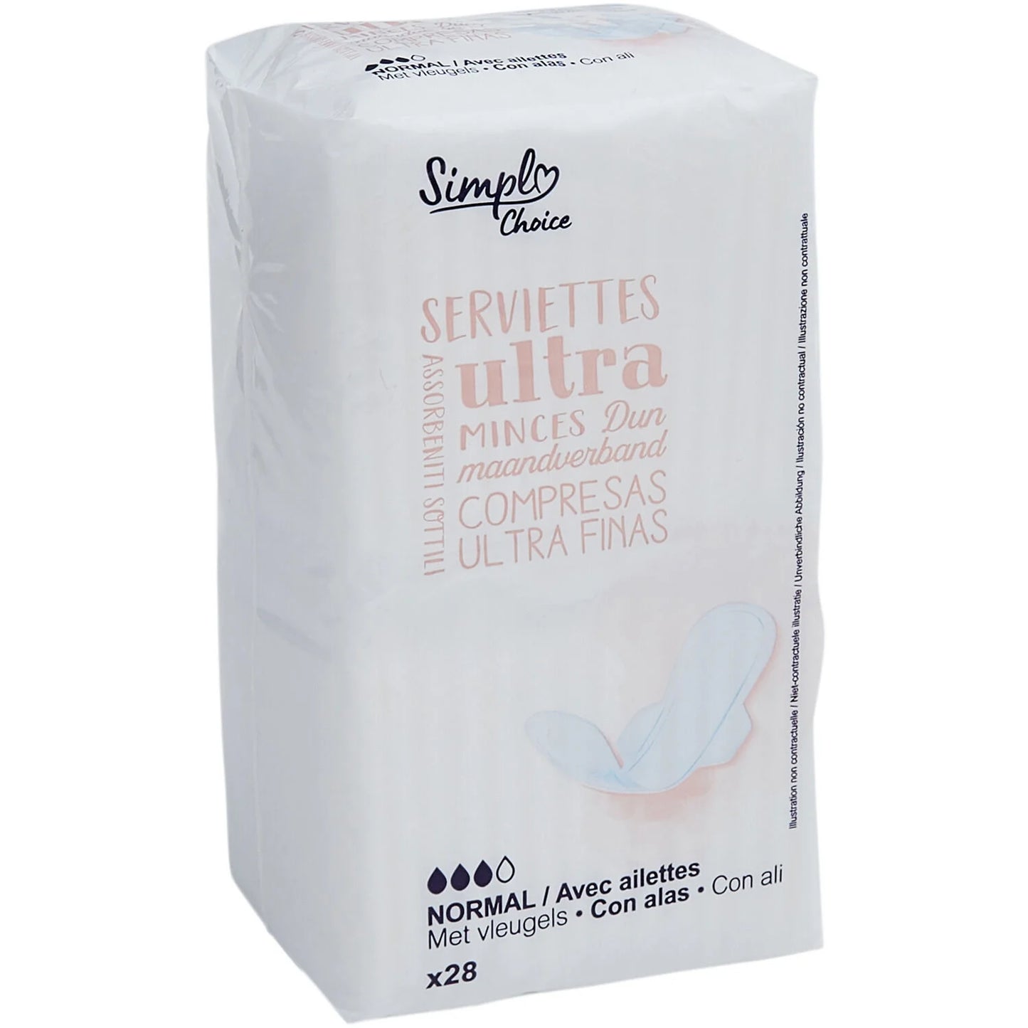 SERVIETTES ULTRA  MINCES X24