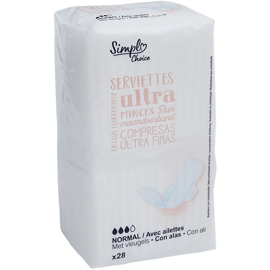 SERVIETTES ULTRA  MINCES X24