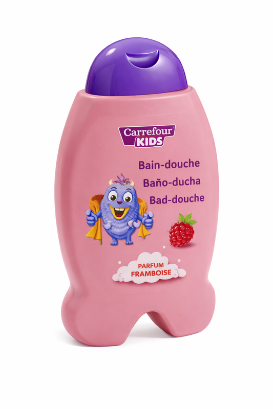 KIDS BAIN DOUCHE FRAMBOISE ROSE DE 300ML
