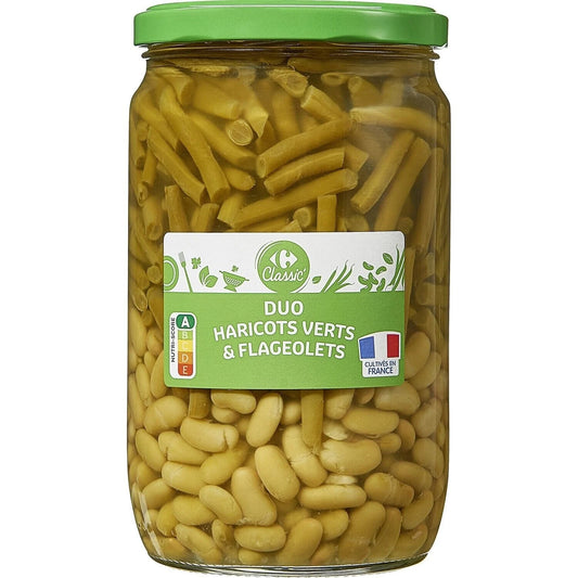 DUO HARICOTS VERTS FLAGEOLETS DE  660GR