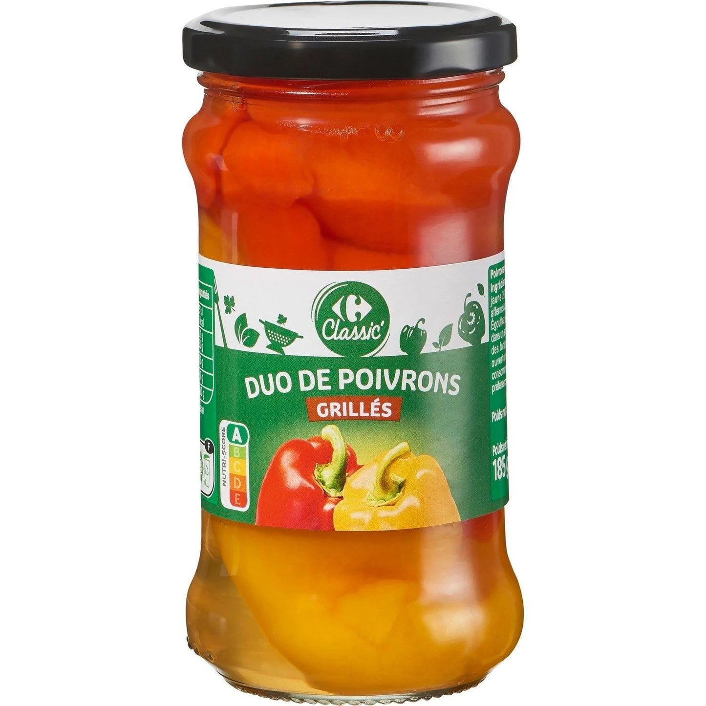 DUO DE POIVRONS GRILLES DE 185GR