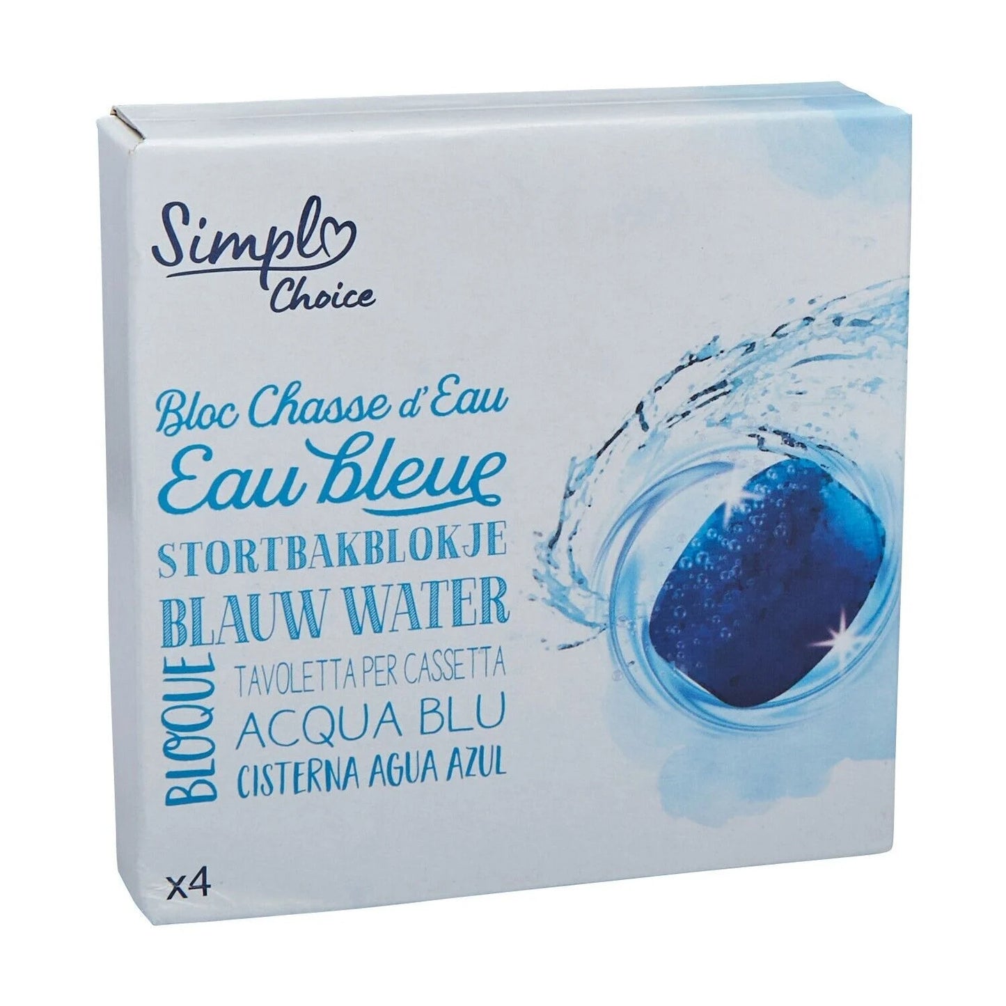 BLOC CHASSE DEAU BLEUE DE 4X50GR