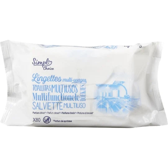 LINGETTES MULTI USAGES DE 80 PIECES