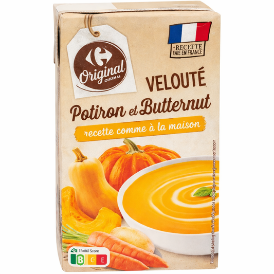 VELOUTE POTIRON ET BUTTERNUT DE 1L