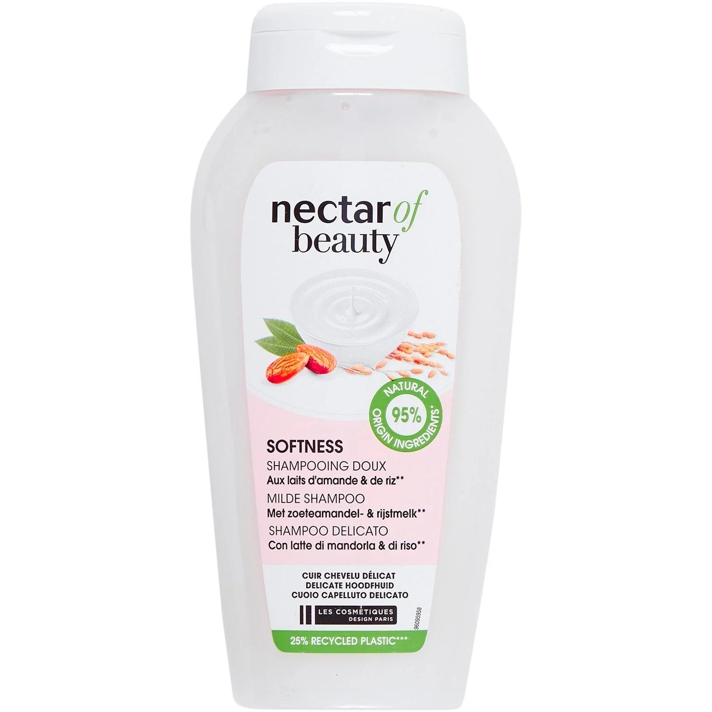 NECTAR BEAUTY  SOFTNESS SHAMPOOING DOUX  AMANDE  RIZ DE 250ML