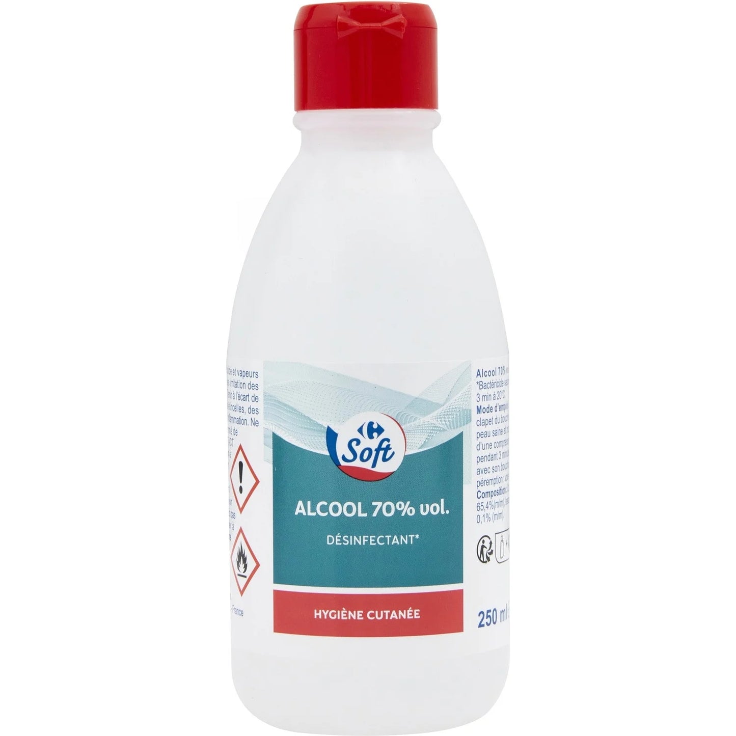 ALCOOL 70%VOL  DESINFECTANT  DE  250ML