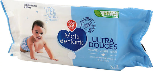 MOTS D ENFANTS LINGETTES X72