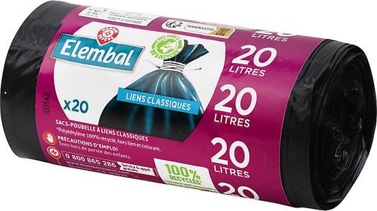 ELEMBAL SAC POUBELLE DE 20 L