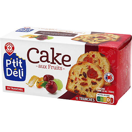 PTIT DELI CAKE AUX FRUITS DE 300 GR
