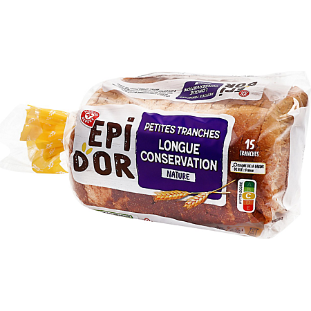 PAIN DE MIE DE 15 TRANCHES DE 280 GR