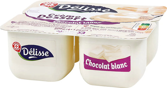 MARQUE  REPERE CREME DESSERT CHOCO BLANC DE 4X125GR