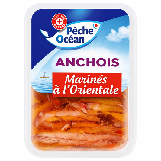 Filets d'Anchois Pêche Océan Marinés à l'Orientale - 100g