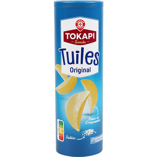 TOKAPI SNACKS TUILES ORIGINAL  SALEES  DE 170 GR