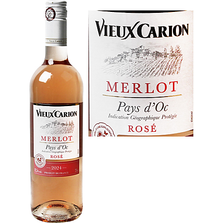 VIEUX CARION  MERLOT  ROSE  DE 75 CL