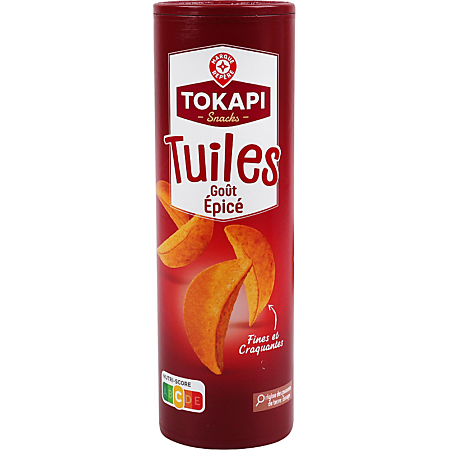 TOKAPI SNACKS TUILES GOUT EPICE DE 170 GR