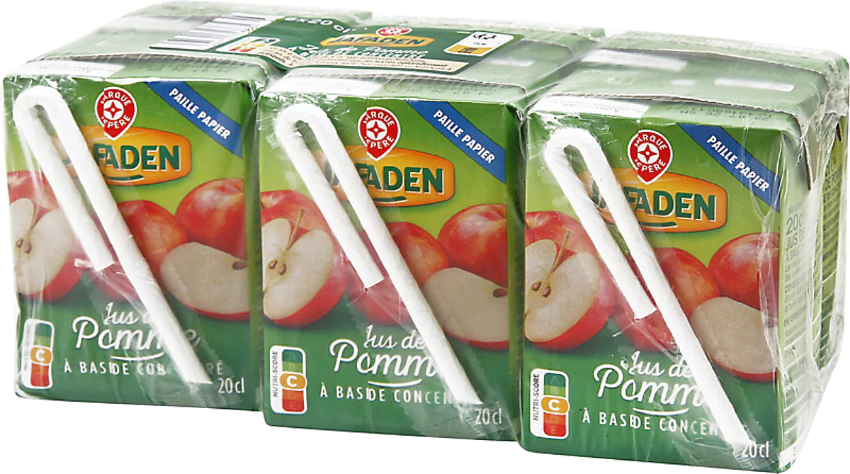 JAFADEN JUS DE POMME A BASE CONCENTRE  DE 6X20CL