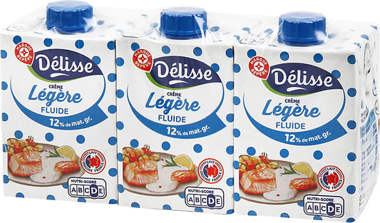 DELISSE CREME LEGERE FLUIDE DE 3X20CL 12  MAT