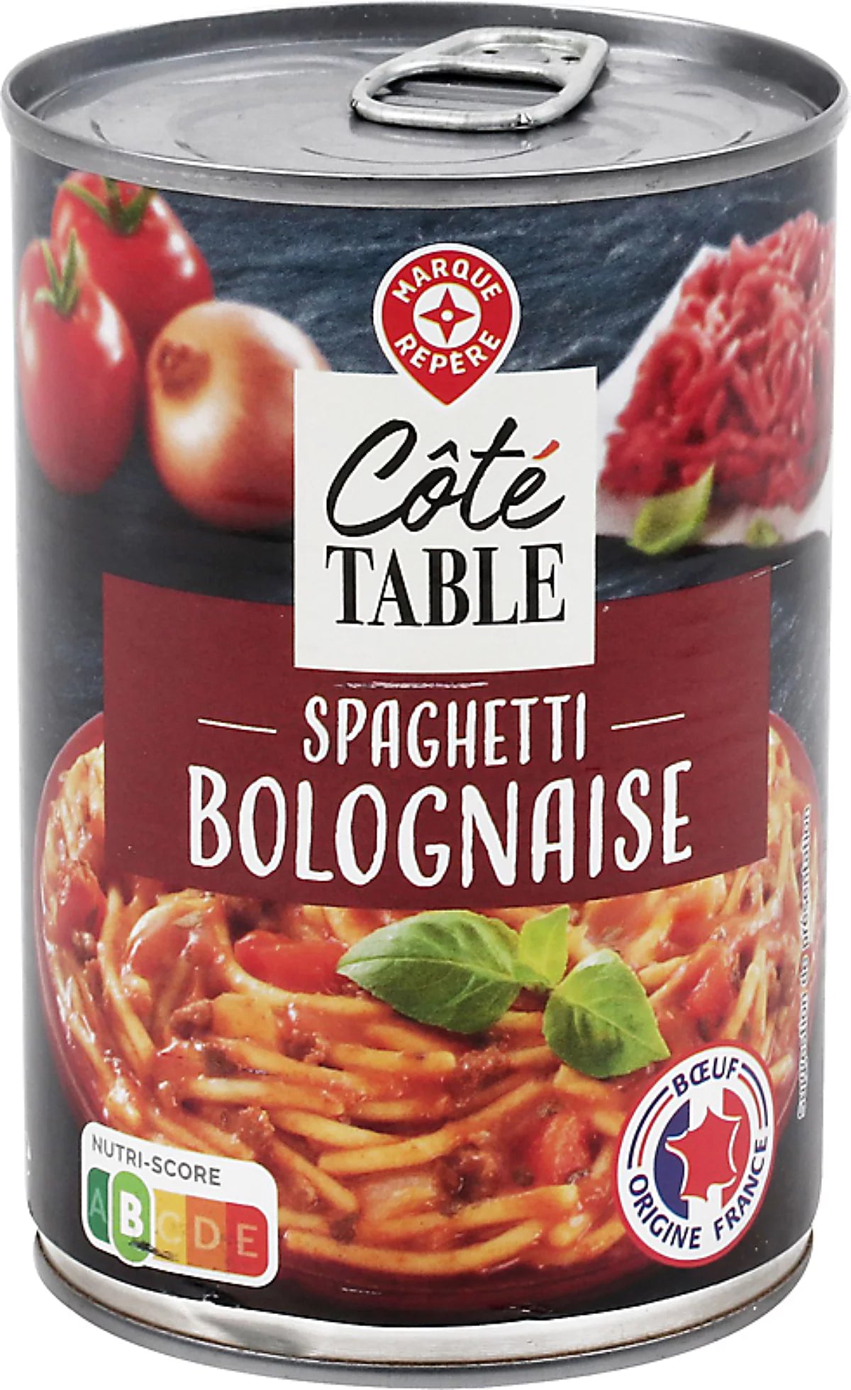 COTE TABLE SPAGHETTI BOLOGNAISE DE 400GR
