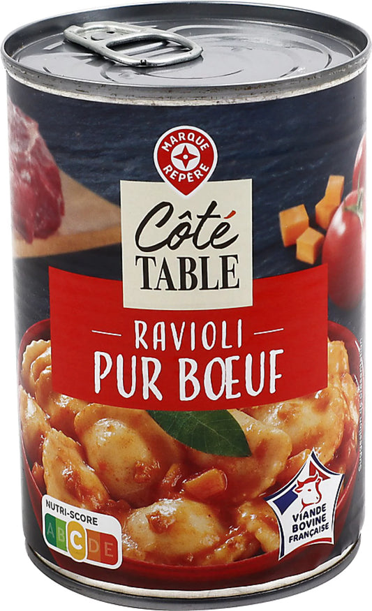 COTE TABLE RAVIOLI PUR BOEUF DE 400GR