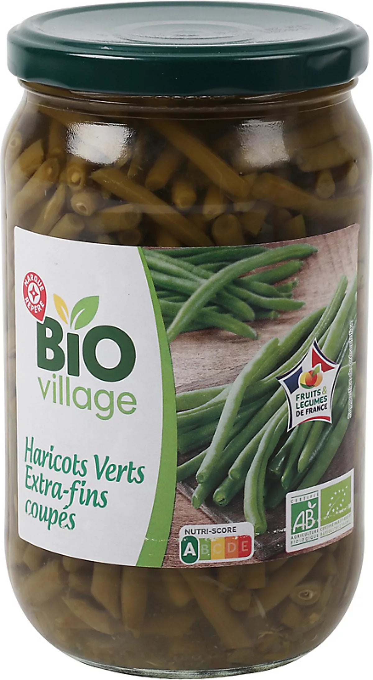 BIO VILLAGE HARICOTS VERTS EXTRA FINS  COUPES DE 360GR