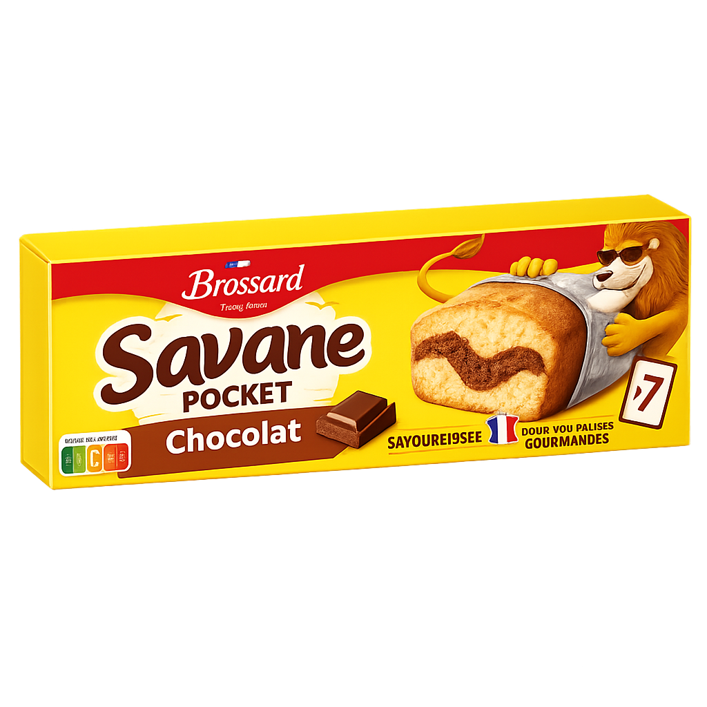 BROSSARD SAVANE POCKET CHOCOLAT DE 210GR