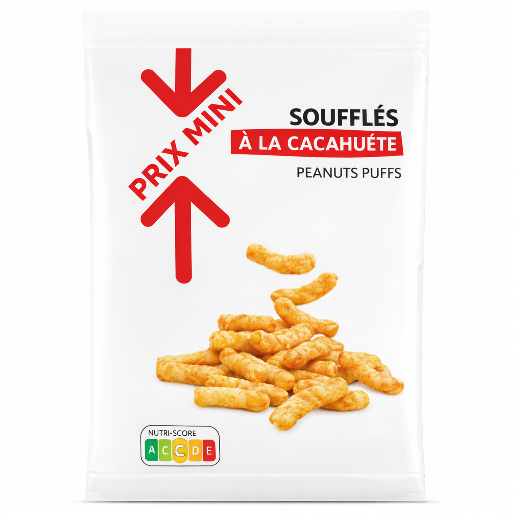 PRIX MINI SOUFFLES A LA CACAHUETES DE 100 GR