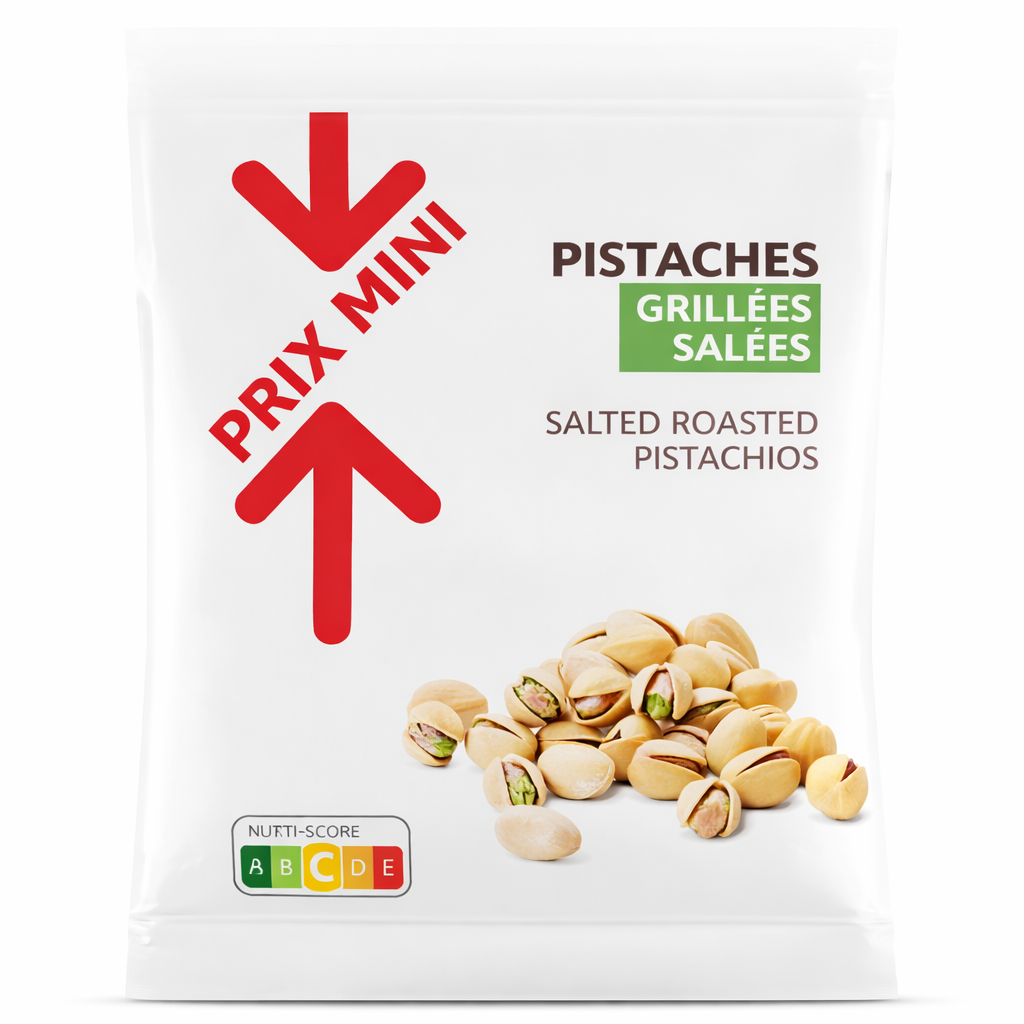 PRIX MINI PISTACHES GRILLEES SALEES DE 200GR