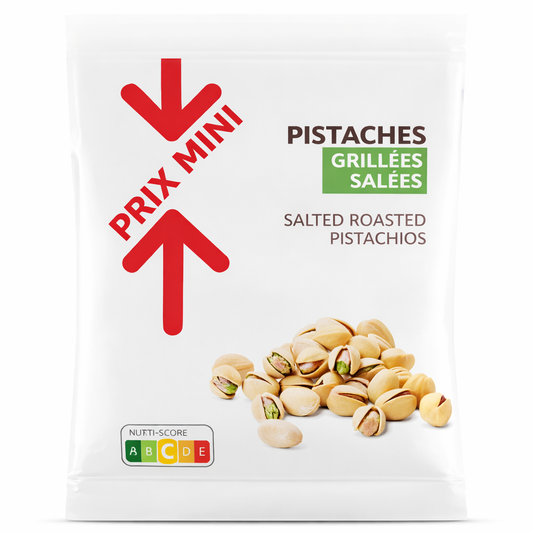 PRIX MINI PISTACHES GRILLEES SALEES DE 200GR