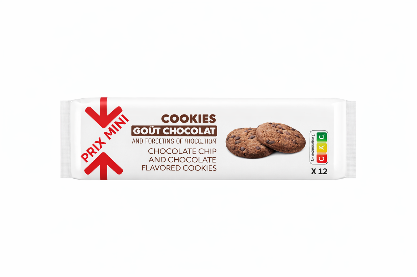 PRIX MINI COOKIES GOUT CHOCOLAT AUX PEP DE 200GR