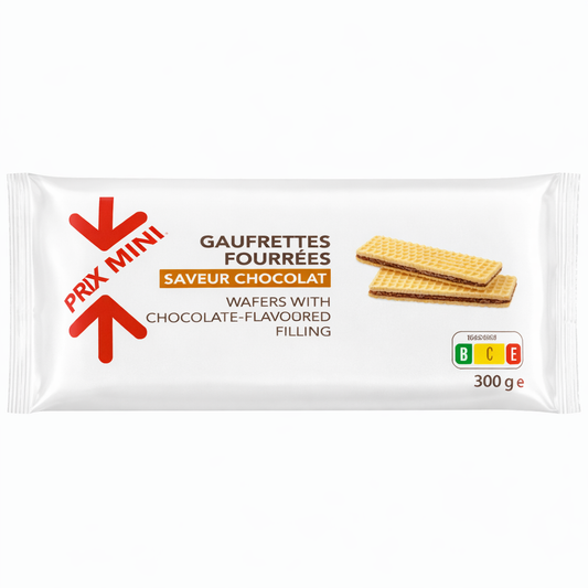 PRIX MINI GAUFRETTES FOURREES CHOCOLAT DE 150 GR