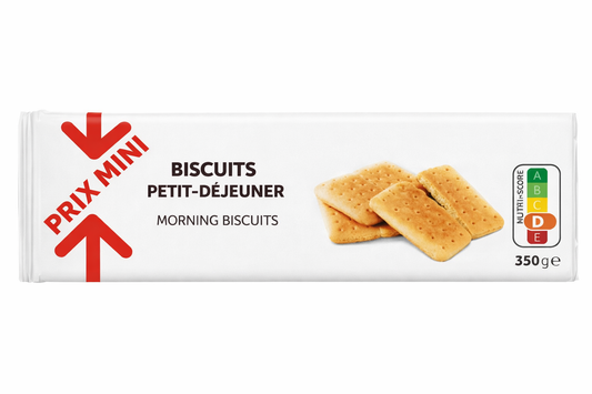 PRIX MINI BISCUITS PETIT DEJEUNER DE 350 GR