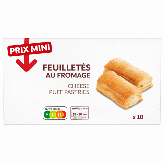 FEUILLETES AU FROMAGE DE  650 GR