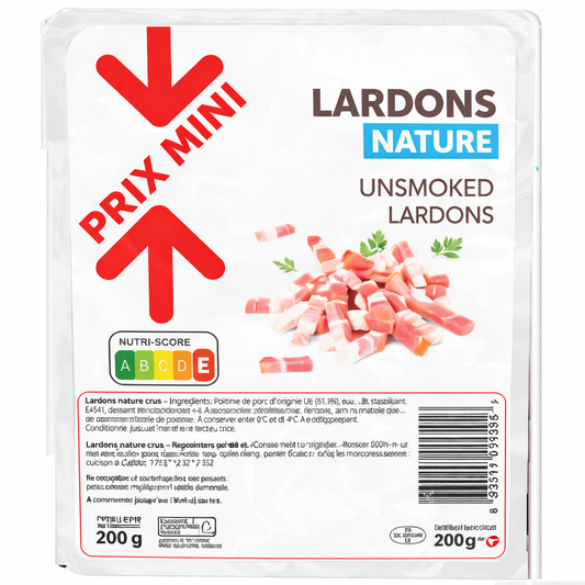 LARDONS NATURE DE 200 GR