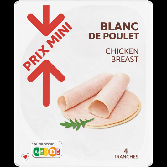 BLANC DE POULET X4 DE 180 GR