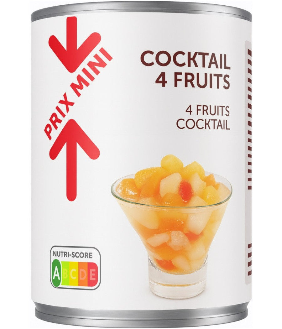 PRIX MINI COCKTAIL 4 FRUITS DE 825 GR